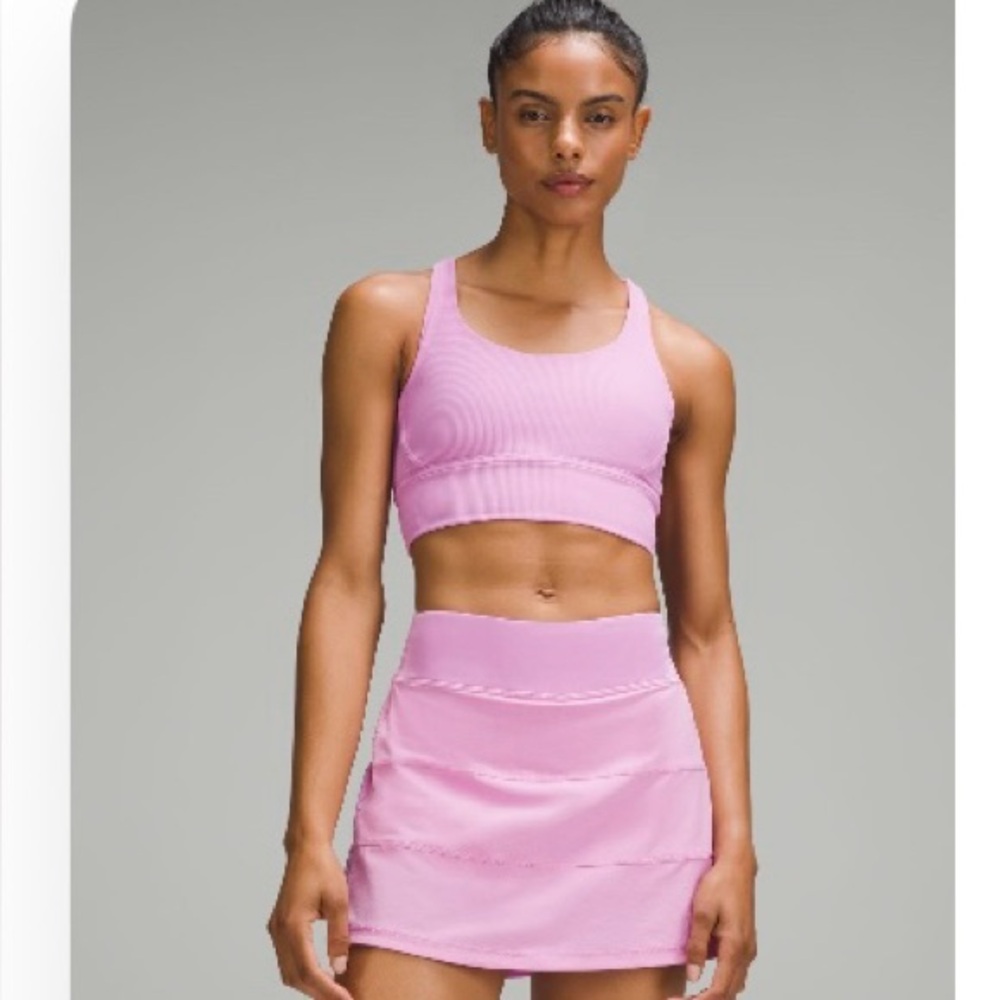 Lululemon Athletica Pink Sports Bra with Racerback Design